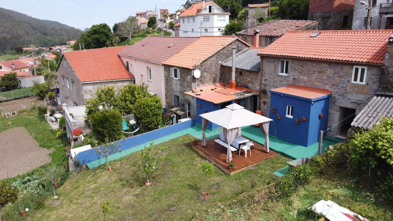 Casa Do Cucharro En Playa De Soesto, Laxe Villa Bagian luar foto